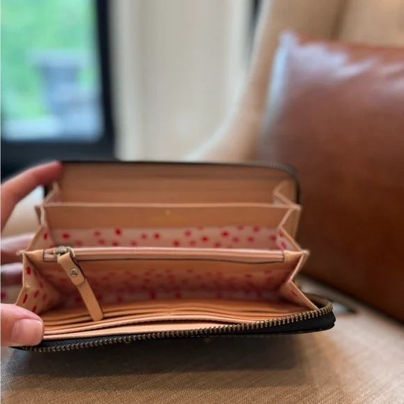 Kate Spade Black Zip-Around Wallet - Picture 3 of 4